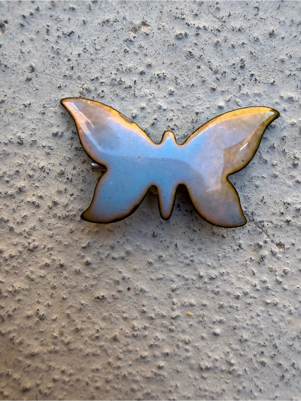Vintage Copper Butterfly Pin – Handcrafted Patina Brooch